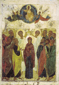 Andrei Rublev, The Ascension of Jesus (1408).
