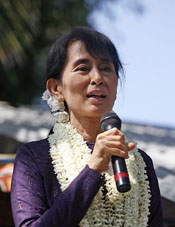 Aung San Suu Kyi.