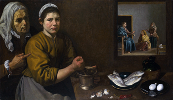 Cristo en casa de Marta y Maria by Diego Velazquez.