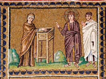 Widow's Mite: 6th Century Image.