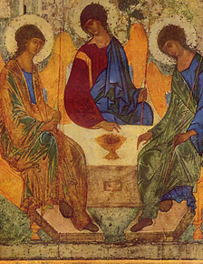 Andrei Rublev, "Holy Trinity," c. 1400.